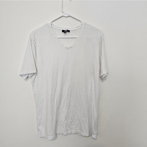 Mens Paige White V Neck Tee Shirt Medium - Picture 1 of 5